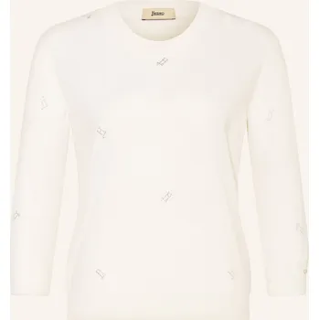 Dámský svetr Herno Dámský Svetr S Ozdobnými Kamínky A 3/4&nbsp;Rukávy, bílá, 42