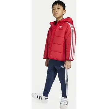 Pánská bunda adidas Zimní bunda adicolor JV8550 Červená Loose Fit 3_4Y