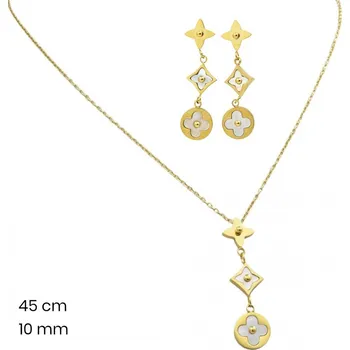 Náušnice Řetízek+přívěsek+náušnice 24325302