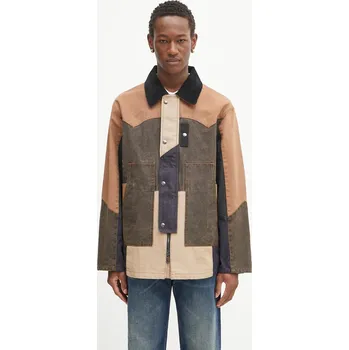 Bunda Andersson Bell Patchwork Washed, L, hnědá, 88X