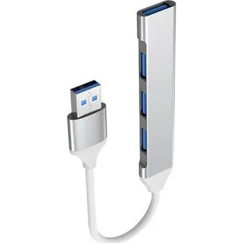 USB hub PremiumCord Hub USB3.2A na USB3.2 A + 3x USB2.0 A, SuperSpeed 5Gbps, hliníkové pouzdro - ku3hub4a