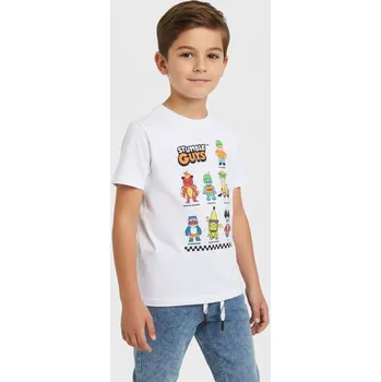 Oblečení a móda Sinsay - Tričko Stumble Guys - bílá - 213FC-00X - 213FC-00X-134