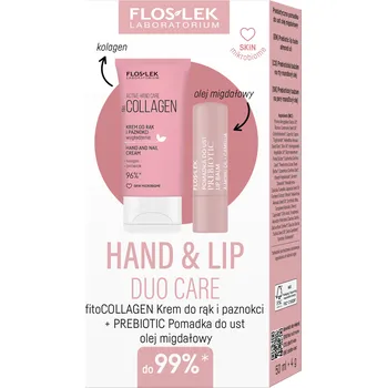 Péče o ruce Floslek Hand&Lip Duo Fitocolagen sada: krém na ruce a nehty, 50 ml + rtěnka, 4 g