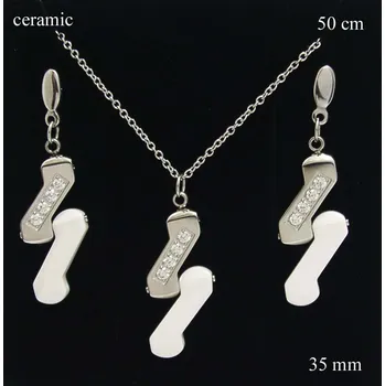 Náušnice Řetízek+přívěsek+náušnice 23736502