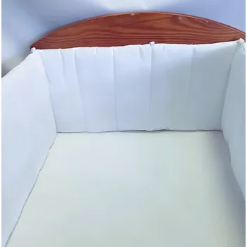 Jetex Mantinel do postýlky 180x30 cm prošívání svislé:bílý