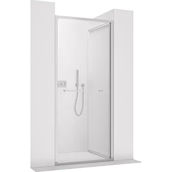 CERANO - Sprchové posuvné dveře Versaro L/P - 6 mm - chrom, transparentní sklo - 100x195 cm - zasouvací