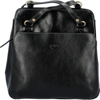 Kabelka Luxusní dámská kožený kabelko batoh Katana Empathy, černá