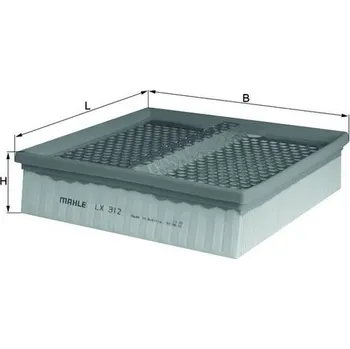Vzduchový filtr Vzduchový filtr MAHLE LX 312