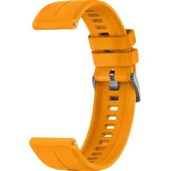 Příslušenství k chytrým hodinkám Madvell Silikonový řemínek original Onyx 3 oranžová 22mm