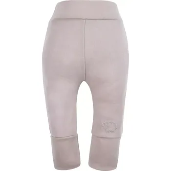 Dívčí legíny Eevi Rostoucí dětské legíny z merino vlny béžové