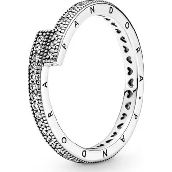 Prsten Pandora Něžný stříbrný prsten Logo a srdíčka 199491C01 48 mm + 2 měsíce na vrácení zboží