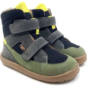 Chlapecká zimní obuv Froddo G3160252-2 Barefoot UP-TEX Winter Grey/Black 30, Vnitřní délka boty: 20,0 cm, Vnitřní šířka boty: 7,8 cm