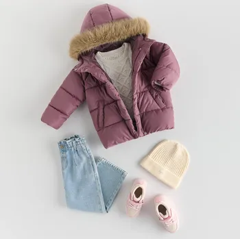 Reserved - Prošívaná bunda s kapucí - orchidejová - 196EX-40X - 196EX-40X-92