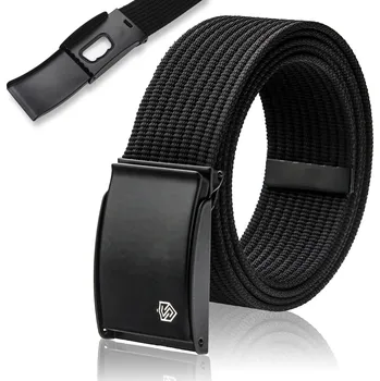 Opasek STEVENS Parciany Opasek s polskou sponou s otvírákem Černý dárek pro něj Univerzální 135cm