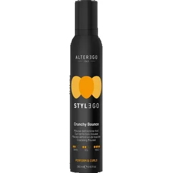 Stylingový přípravek AlterEgo StyleEgo – pěna na vlasy pro pevné a pružné kudrny 250 ml pěna • curl definition & pružnost • 250 ml