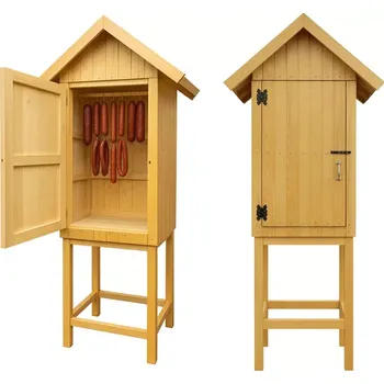 Udírna Ráj dřeva Jacer Udírna bez technologie 74 x 73 x 249 Dřevěná udírna Zahrada