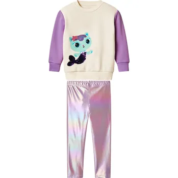 Dívčí souprava, 2dílná (lila fialová, 122/128)