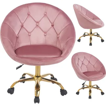 Otočná kancelářská židle Jumi růžová