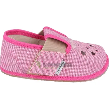 Dívčí tenisky Pegres barefoot papuče BF03 růžové 27