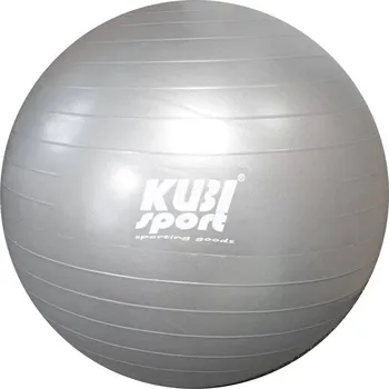 Gymnastický míč Kubisport KUBISPORT Míč gymnastický stříbrný 65cm fitness balon rehabilitační do 130kg