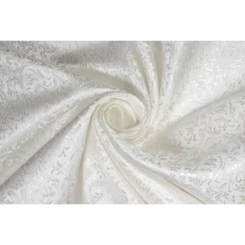 Brokát ornamenty, čistě bílý, sartor.cz