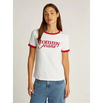 Dámské tričko Tričko Tommy Jeans Ecru 6832430 8 (XS)