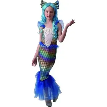 Karnevalový kostým MaDe 09434 - Šaty na karneval - mořská panna, 130 - 140 cm (09434)