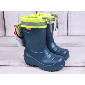 Chlapecká zimní obuv Holínky gumáky sněhule Demar Mammut - S E kovově modré petrolejové velikost: 30/31