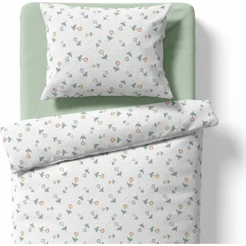 Povlečení Lamatex Dětské povlečení – Kytičky – bílá