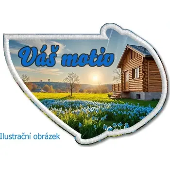 Textilie k potisku Pelisport Tvarová nášivka s Vaším motivem max. 8 cm