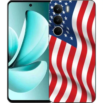 Vlajka Gelový kryt mmCase na Realme C71 - USA vlajka