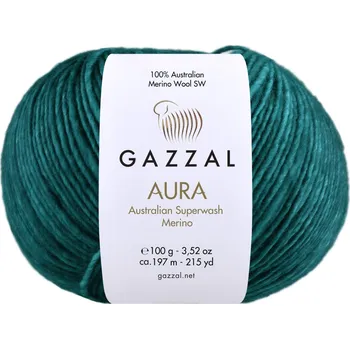 Příze Gazzal Příze Aura - 161 smaragdová