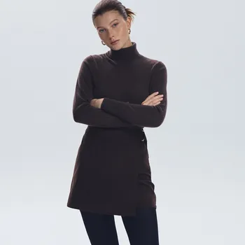 Dámská sukně Reserved - LADIES` SKIRT - tmavě hnědá - 136GP-89X - 136GP-89X-L