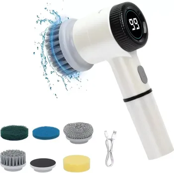 Elektrický kartáč na vlasy VERK Bezdrátový elektrický kartáč JN-118 5v1 - Bílý