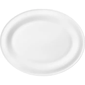 Oválný podnos 35x28 cm BEAT, bílá, Seltmann Weiden ▪ Kč 1020 ️ - Luxurytable.cz Seltmann Weiden