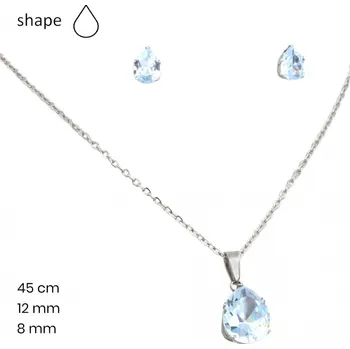 Náušnice Řetízek+přívěsek+náušnice 23767201