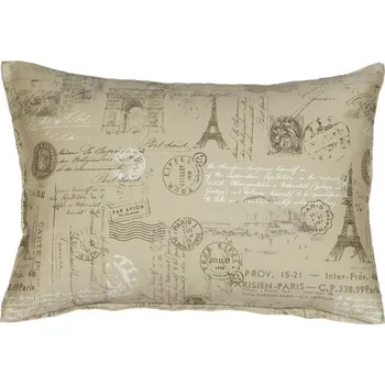 Polštář SCANquilt povlak SATÉN PLUS paris béžová 50 x 70 cm