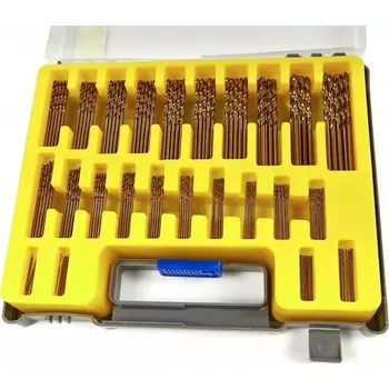 Vrták Kobaltové vrtáky HSS-Co, malé rozměry 0.4 - 3.2 mm, sada 150 dílů (TrueTech)
