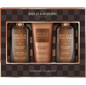 Kosmetická sada Baylis&Harding Černý pepř & ženšen Sada péče o tělo 3x 300ml BH25BP3PC
