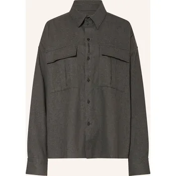 Dámská halenka Black Palms Dámská Košile Flanny Z Flanelu, tmavě šedá, 36