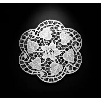 Stolování Dekorační žakárový ubrousek ALICE bílá více rozměrů MyBestHome Rozměr: Ø 70 cm