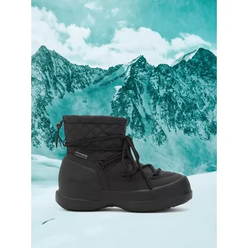 Dámská zimní obuv Dámské sněhule Moon Boot Mezzaluna Quilted Mid WP Black