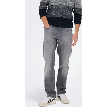 Pánské džíny Džíny Only and Sons Mid Grey Denim 7151330 36W R