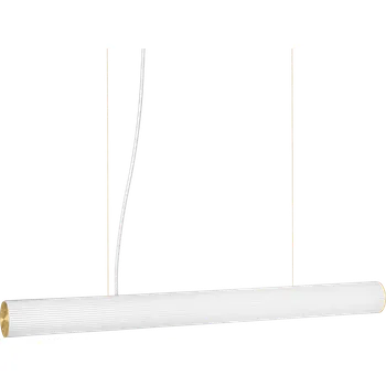 Ferm Living, Závěsná lampa Vuelta II 100 cm, mosaz - Formadore