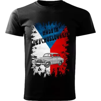 Pánské tričko Pánské tričko černé Made in Czechoslovakia legendy VZOR č. 08 (tričko Made in Czechoslovakia Československé legendy veteránů)