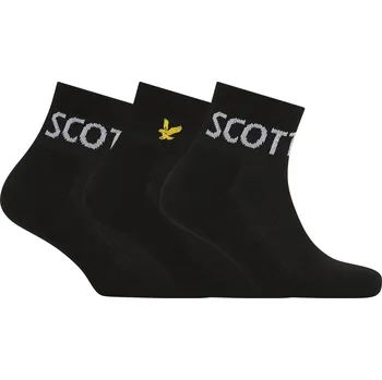 Pánské ponožky Ponožky Lyle and Scott Black 2563047 Mens 7-11