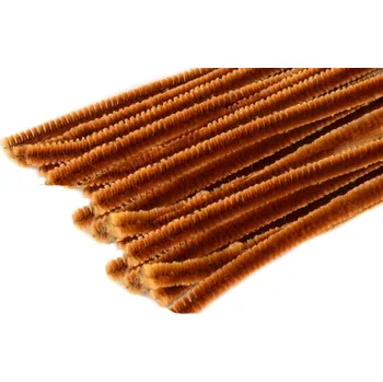 Hobby drát Chlupatý drátek Ø3 mm - délka cca 30 cm - světle hnědý