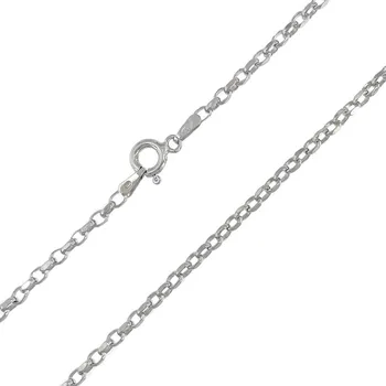 Řetízek Stříbrný řetízek rolo ovál broušené délka řetízku 50cm