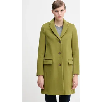 Dámský kabát Kabát s příměsí vlny United Colors of Benetton zelená barva, 2V0PDN062 91X, vel. 38