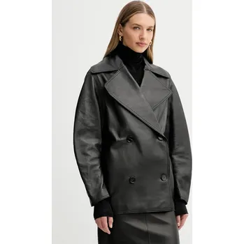 Dámský kabát Kožený kabát Liviana Conti L5WX40 černá 99X, vel. 38